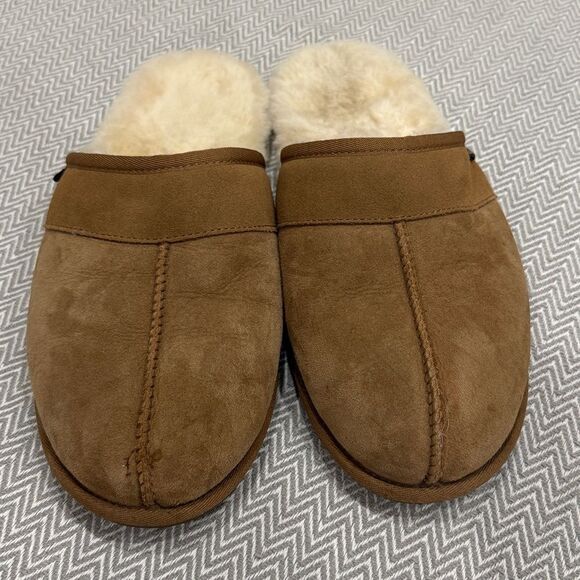 UGG Tan Shearling Lined Slippers Size 12 main image 6